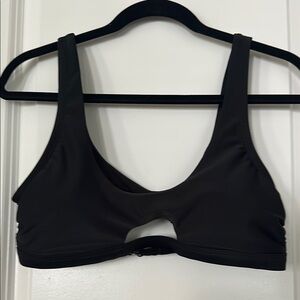 Time and Tru Black bikini top with Cutout Detail size medium